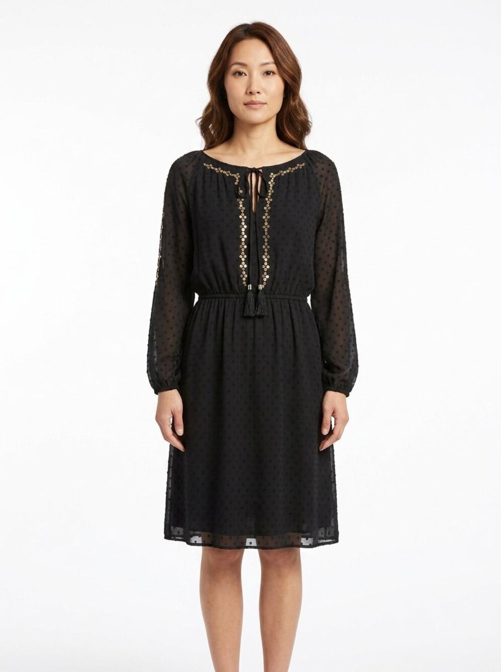 Altuzarra Anniversary Knee Length Chiffon Lined Front Dress Women Size XL